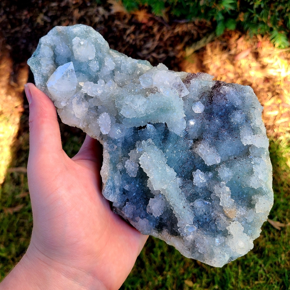 Blue Apophyllite Crystal